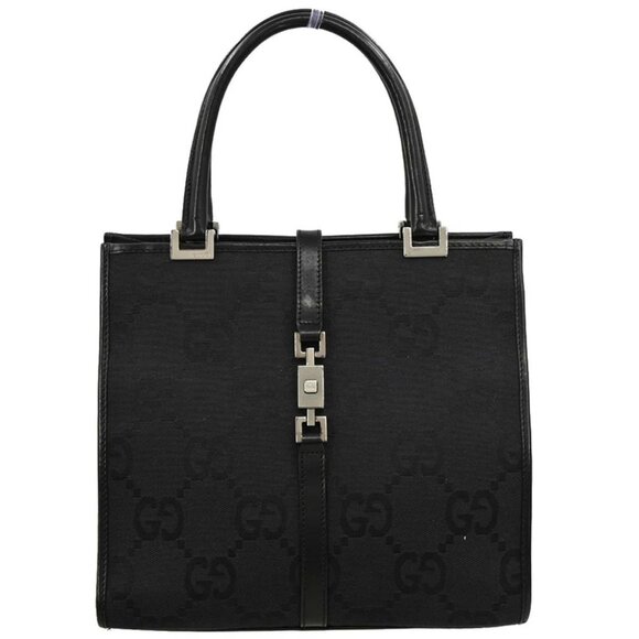 Gucci Black GG Jackie Handbag - Picture 1 of 10